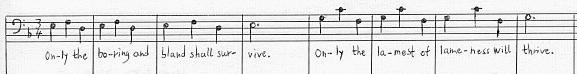 Beginning of the " Evil prince aria" by Frank Zappa